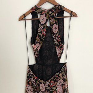 Zara - Backless Floral Maxi Dress